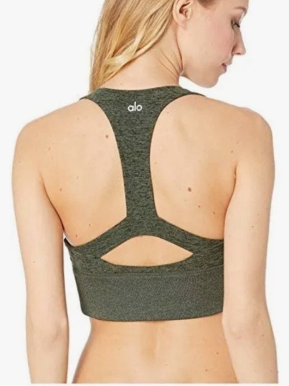 ALO Yoga Women's Sports Bra Alosoft Serenity Sports Bra Hunter Heather size XS